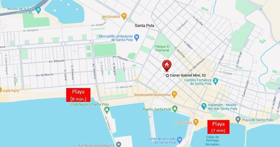 Centrico Apartamento Con Todo A Estrenar En La Playa Санта Пола Экстерьер фото